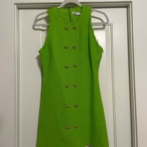 Green Zara Tweed Dress